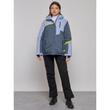 Ski jacket female winter, size 56, purple color