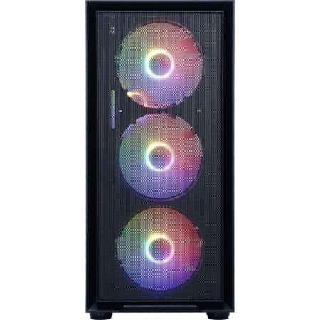 The ACCORD M203 case is black without BP ATX 2xusb2.0 1xusb3.0 1xusb3.1 Audio Bott PSU-3