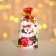 Polyethylene gift package with ties "New Year's toe", 15x23cm