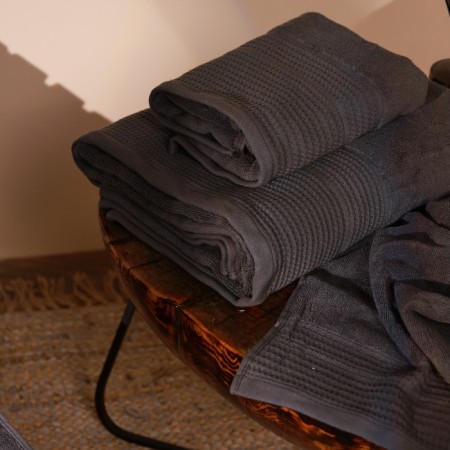 Trure -colored towel SL Home: Waffle "Grig Sandre" 100x180 cm, 100% cotton, 490 g/m2-5