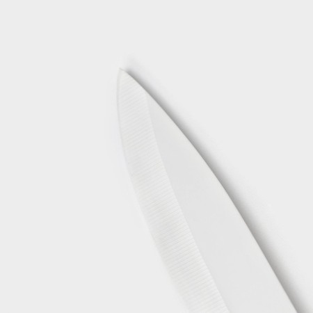 Knife ceramic shade "Simple", blade 10.5 cm, handle Soft Touch, green color-2