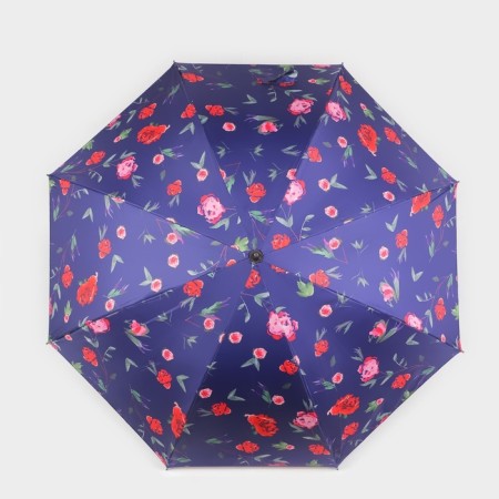 Umbrella - a semiautomatic “peonies” cane, Eponge, 8 spokes, r = 51 cm, color mix-6
