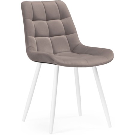 SHELS on a metal frame Chelsea Metal/velor, white/dark gray 50x60x80 cm