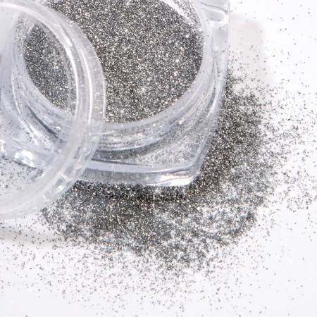 Sparkles for decor, reflective, large, silver color-3