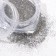 Sparkles for decor, reflective, large, silver color