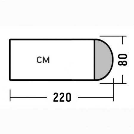 Sleeping bag Tramp Taiga 200, blanket, 2 layers, left, 80x220 cm, +5 ° C-2