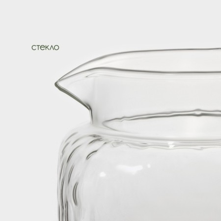 A jug with a bamboo cover "Eco" 2l, 14.5x10.5x25cm-1