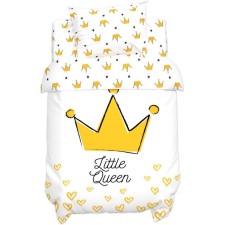 Постельное белье "Крошка Я" Little queen 112*147 см, 60*120+20 см, 40*60 см, 100% хлопок