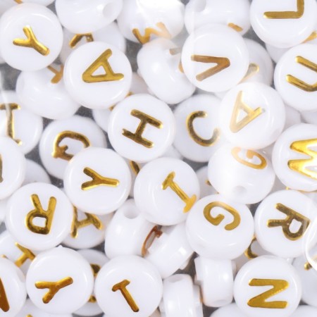 A set of plastic beads "Astra" 6 mm, 2 types of 20 g, (66886)-1