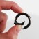 Karabin ring, d = 20/28 mm, thickness - 4 mm, 5 pcs, black nickel color