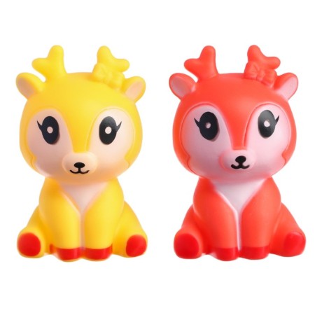A set of rubber toys for the bathtub "deer", 2 pcs, color mix, crush me-4