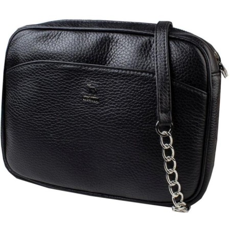 Cross-Bodi bag with Mumi zipper, external pocket, black color