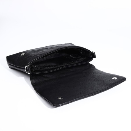 Women's bag Textura, messenger, small size, black color-6