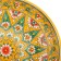 Largan Rishtan ceramics "Flowers", 31 cm, yellow