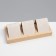 Earrings stand, wood, 3 pairs, 15.5 × 6.8 × 4.5 cm, beige color