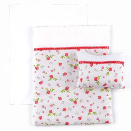 Puppet bed “God's cows”: sheet, blanket 46 × 36 cm, pillow 23 × 17 cm-6