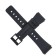 22 mm watch strap, silicone, L-22 cm, black