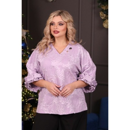 Women's tunic, size 50, lilac color-5