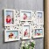 Photo frame plastic in 6 photos 10x15 cm "Bush rose" white 35.5x56.5x2 cm