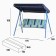 Garden "Adler" Blue, 175 x 150 x 120 cm, maximum load 150 kg