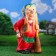Garden Figure "Grandma-Yozhka" 33x35x65cm Mix
