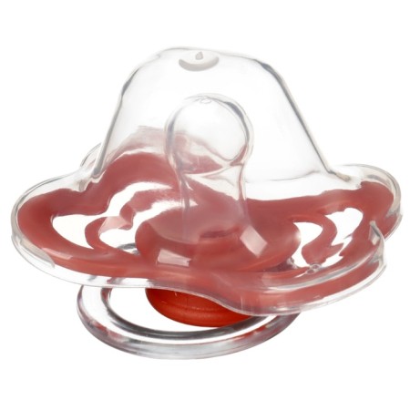 Nipple - silicone dummy classic, from 0 months, cherry color-6