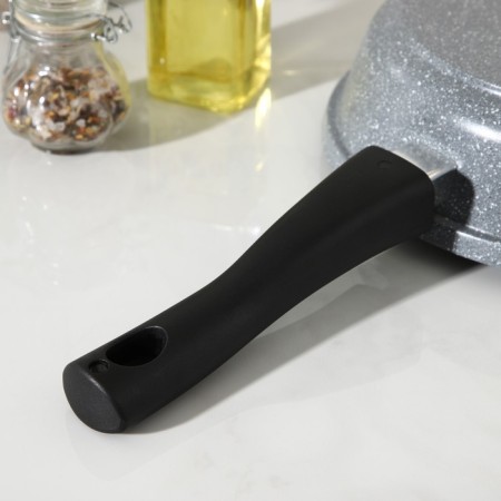 Sleeping pan “Marbl”, D = 24 cm, glass cover, removable handle, anti -stick coating-4
