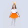 Carnival set "Bunny with carrots", rim, orange skirt, 3-7 years
