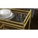 Serving table "Paint", 680 × 430 × 820 mm, color gold
