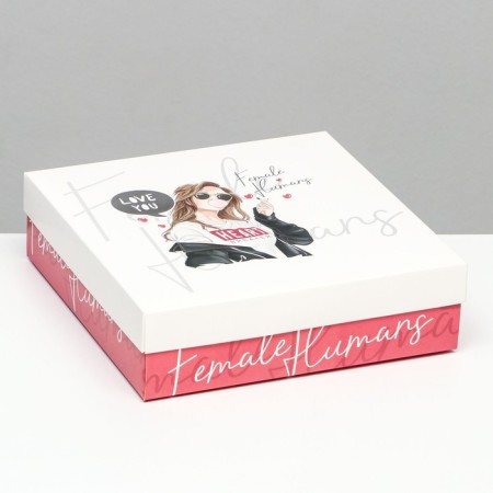 Folding box, Female Humans 23 x 23 x 6.5 cm-1