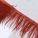 Braid with ostrich feathers, 8-10 cm, 5 ± 0.5 m, red color