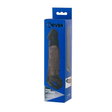Toyfa Xlover nozzle to increase size, TPE, black 19.5 cm-2