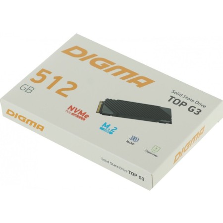 SSD Digma PCI-E 4.0 X4 512GB DGST4512GG33T Top G3 M.2 2280-6