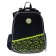 Frame backpack 37 x 29 x 17 cm, Hatber Ergonomic Classic "Vlad A4", black/yellow NRK_71008