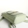 City backpack on a zipper, green color