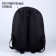 School youth backpack, lightning department, external pocket, black color