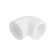 MEERPLAST square, polypropylene, 32 mm, 90 °, white