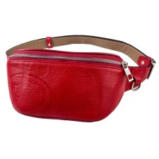 Waist bag, lightning department, adjustable belt, red color