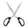 Chancellery scissors 21.0cm office plastic handles, euro suspension