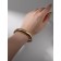 The cuff bracelet "Volume", metal, silver-golden color