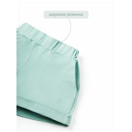 Children's jump (T-shirt, shorts), height 98-104 cm, mint color-15