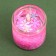 Gel candle in a glass Winter is.. "Magic", without aroma, strict-layer, 2.5 x 2.5 x 2.5 cm