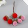 Flowers for decorating "clap" pink-burgundy 1 bouquet = 6 branches d = 2 cm 11 cm