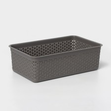 Корзинка универсальная Wenge, 2,25 л, 25,7×15,8×8 см, цвет серый