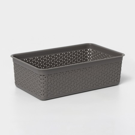 Universal basket Wenge, 2.25 l, 25.7 × 15.8 × 8 cm, color gray color
