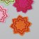 Decor for creativity EVA "Flowers" 7.5x7.5x0.2 cm sparks set 6 pcs 13x15 cm