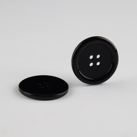 A set of buttons, 4 punctures, d = 30 mm, 5 pcs, black color-1