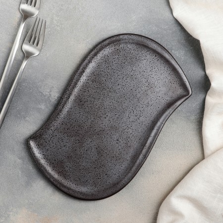 Ceramic dish for serving "Choco", 25.5 × 16 × 1 cm, brown color