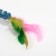 Domestican for cats "double fluff", with a ball and a sisaler winding, 32 cm, blue/white