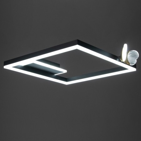LUSTER "Butterflies UNO" 36W LED 6000K Black 45x45x6cm Bayerlux-4